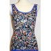 Diana azul floral top